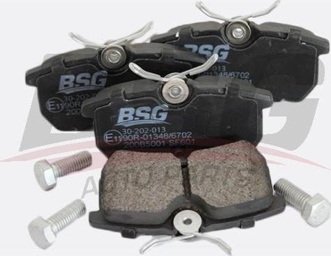 BSG BSG 30-202-013 - Brake Pad Set, disc brake autospares.lv