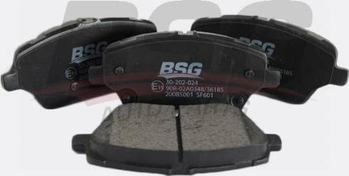 BSG BSG 30-202-024 - Brake Pad Set, disc brake autospares.lv