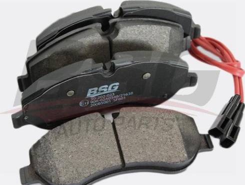 BSG BSG 30-202-023 - Brake Pad Set, disc brake autospares.lv