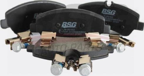 BSG BSG 30-202-022 - Brake Pad Set, disc brake autospares.lv