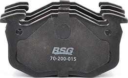 BSG BSG 70-200-015 - Brake Pad Set, disc brake autospares.lv