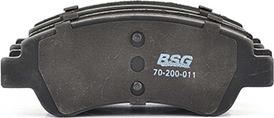BSG BSG 70-200-011 - Brake Pad Set, disc brake autospares.lv