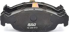 BSG BSG 70-200-012 - Brake Pad Set, disc brake autospares.lv