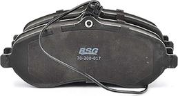 BSG BSG 70-200-017 - Brake Pad Set, disc brake autospares.lv