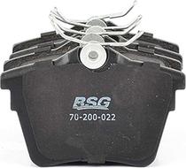 BSG BSG 70-200-022 - Brake Pad Set, disc brake autospares.lv