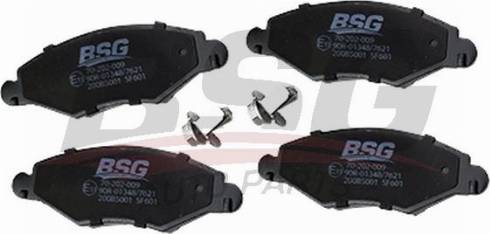 BSG BSG 70-202-009 - Brake Pad Set, disc brake autospares.lv