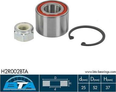 BTA H2R002BTA - Wheel hub, bearing Kit autospares.lv