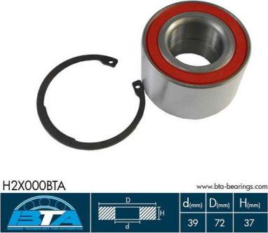 BTA H2X000BTA - Wheel hub, bearing Kit autospares.lv
