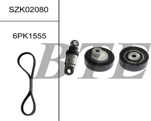 BTE SZK02080 - V-Ribbed Belt Set autospares.lv