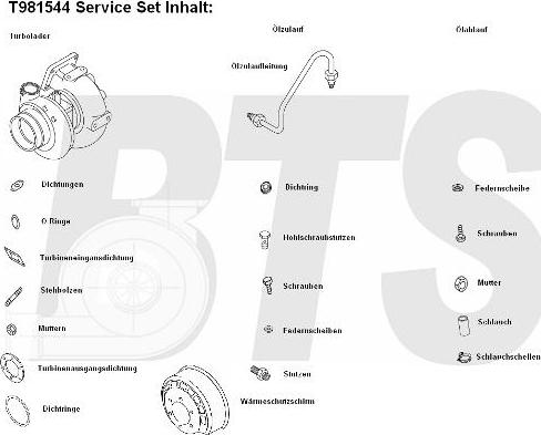 BTS Turbo T981544 - Charger, charging system autospares.lv