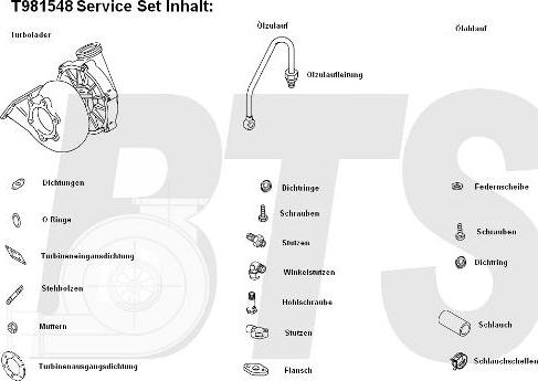 BTS Turbo T981548 - Charger, charging system autospares.lv