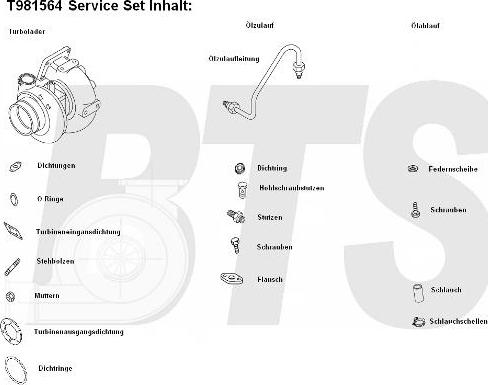 BTS Turbo T981564 - Charger, charging system autospares.lv