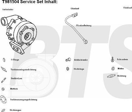 BTS Turbo T981504 - Charger, charging system autospares.lv