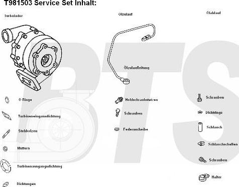 BTS Turbo T981503 - Charger, charging system autospares.lv