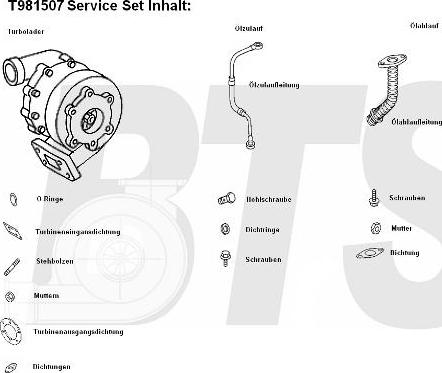 BTS Turbo T981507 - Charger, charging system autospares.lv