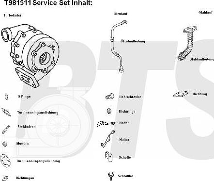 BTS Turbo T981511 - Charger, charging system autospares.lv