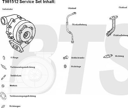 BTS Turbo T981512 - Charger, charging system autospares.lv