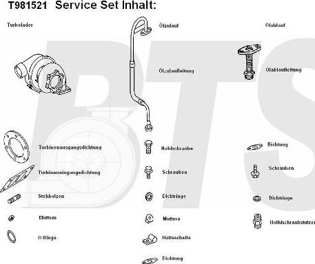 BTS Turbo T981521 - Charger, charging system autospares.lv