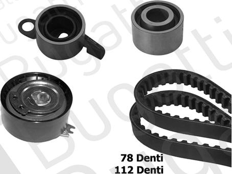 BUGATTI BKCD0743 - Timing Belt Set autospares.lv