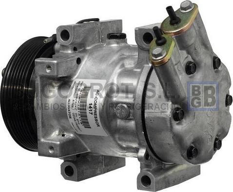 BUGOBROT 51-1417 - Compressor, air conditioning autospares.lv