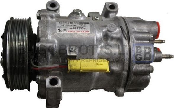 BUGOBROT 51-1813 - Compressor, air conditioning autospares.lv
