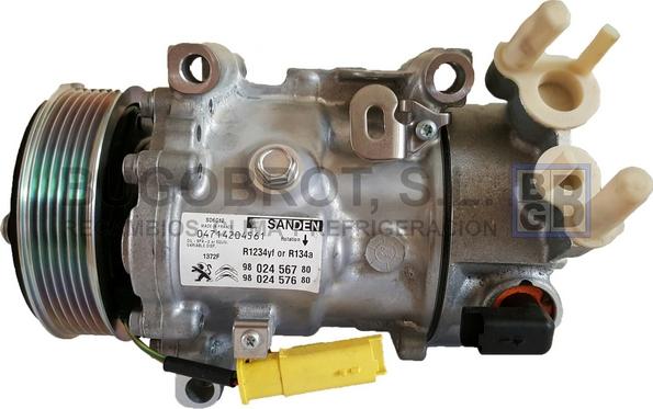 BUGOBROT 51-1372F - Compressor, air conditioning autospares.lv