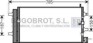 BUGOBROT 62-AI5353 - Condenser, air conditioning autospares.lv