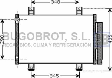 BUGOBROT 62-SZ5087 - Condenser, air conditioning autospares.lv