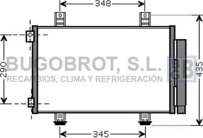 BUGOBROT 62-SZ5116 - Condenser, air conditioning autospares.lv