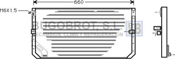 BUGOBROT 62-TO5031 - Condenser, air conditioning autospares.lv