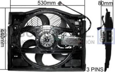 BUGOBROT 18-BM1010 - Fan, radiator autospares.lv