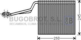 BUGOBROT 70-AIV322 - Evaporator, air conditioning autospares.lv