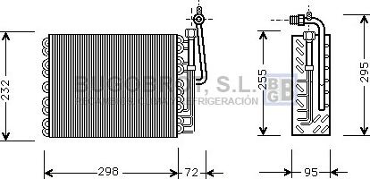 BUGOBROT 70-ALV008 - Evaporator, air conditioning autospares.lv