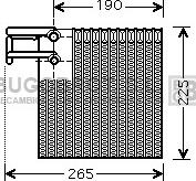 BUGOBROT 70-DNV257 - Evaporator, air conditioning autospares.lv