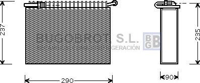 BUGOBROT 70-LCV006 - Evaporator, air conditioning autospares.lv