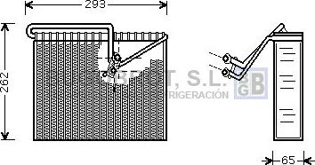 BUGOBROT 70-OLV372 - Evaporator, air conditioning autospares.lv