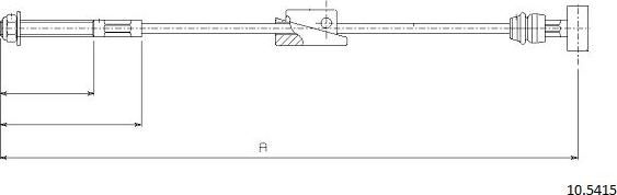 Cabor 10.5415 - Cable, parking brake autospares.lv