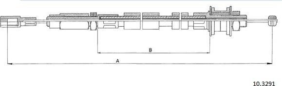 Cabor 10.3291 - Clutch Cable autospares.lv