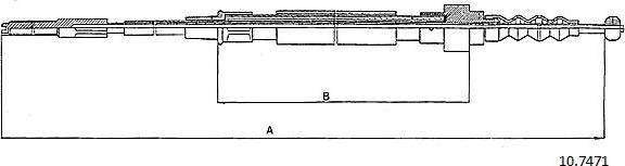 Cabor 10.7471 - Cable, parking brake autospares.lv