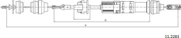 Cabor 11.2283 - Clutch Cable autospares.lv