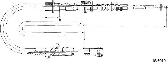 Cabor 18.6010 - Clutch Cable autospares.lv