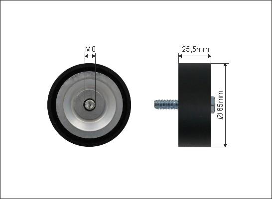 Caffaro 449-99 - Pulley, v-ribbed belt autospares.lv