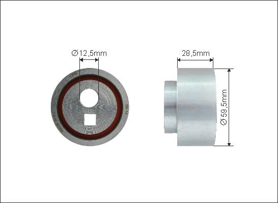 Caffaro 440-147 - Deflection / Guide Pulley, timing belt autospares.lv