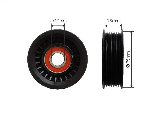 Caffaro 462-00 - Pulley, v-ribbed belt autospares.lv