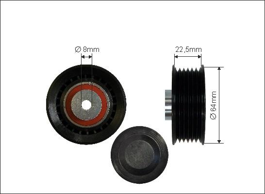 Caffaro 409-136 - Pulley, v-ribbed belt autospares.lv