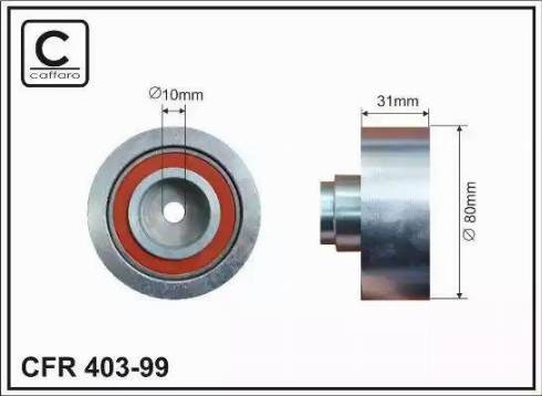 Caffaro 403-99 - Deflection / Guide Pulley, timing belt autospares.lv