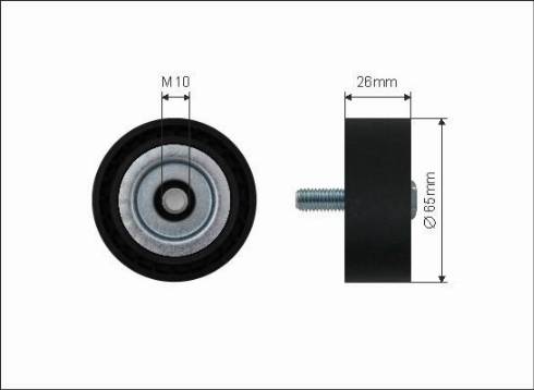 Parts-Mall PSC-C017 - Pulley, v-ribbed belt autospares.lv