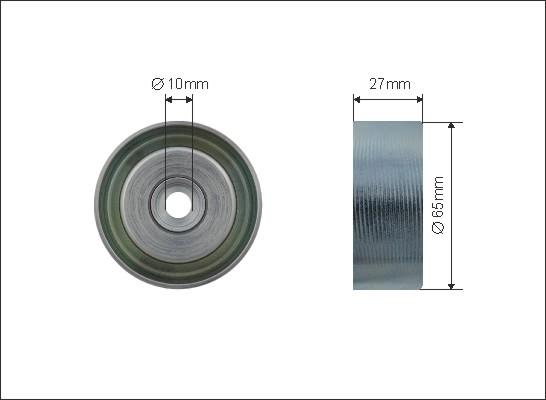 Caffaro 500447 - Pulley, v-ribbed belt autospares.lv