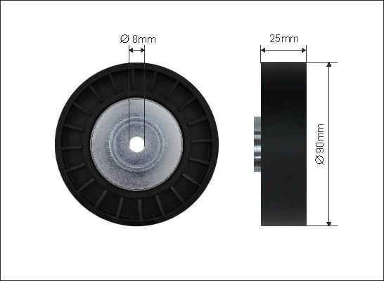 Caffaro 500463 - Pulley, v-ribbed belt autospares.lv