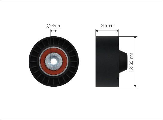 Caffaro 500427 - Pulley, v-ribbed belt autospares.lv